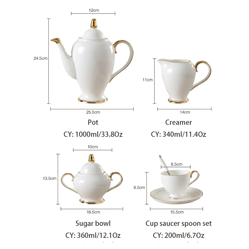 Coffee Set | Porcelain Tea Set | Ceramic Mug | Teapot