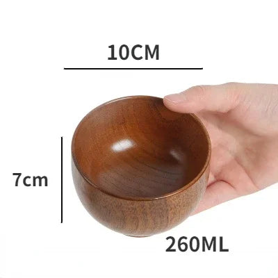Japanese Wooden Bowls Jujube Wood