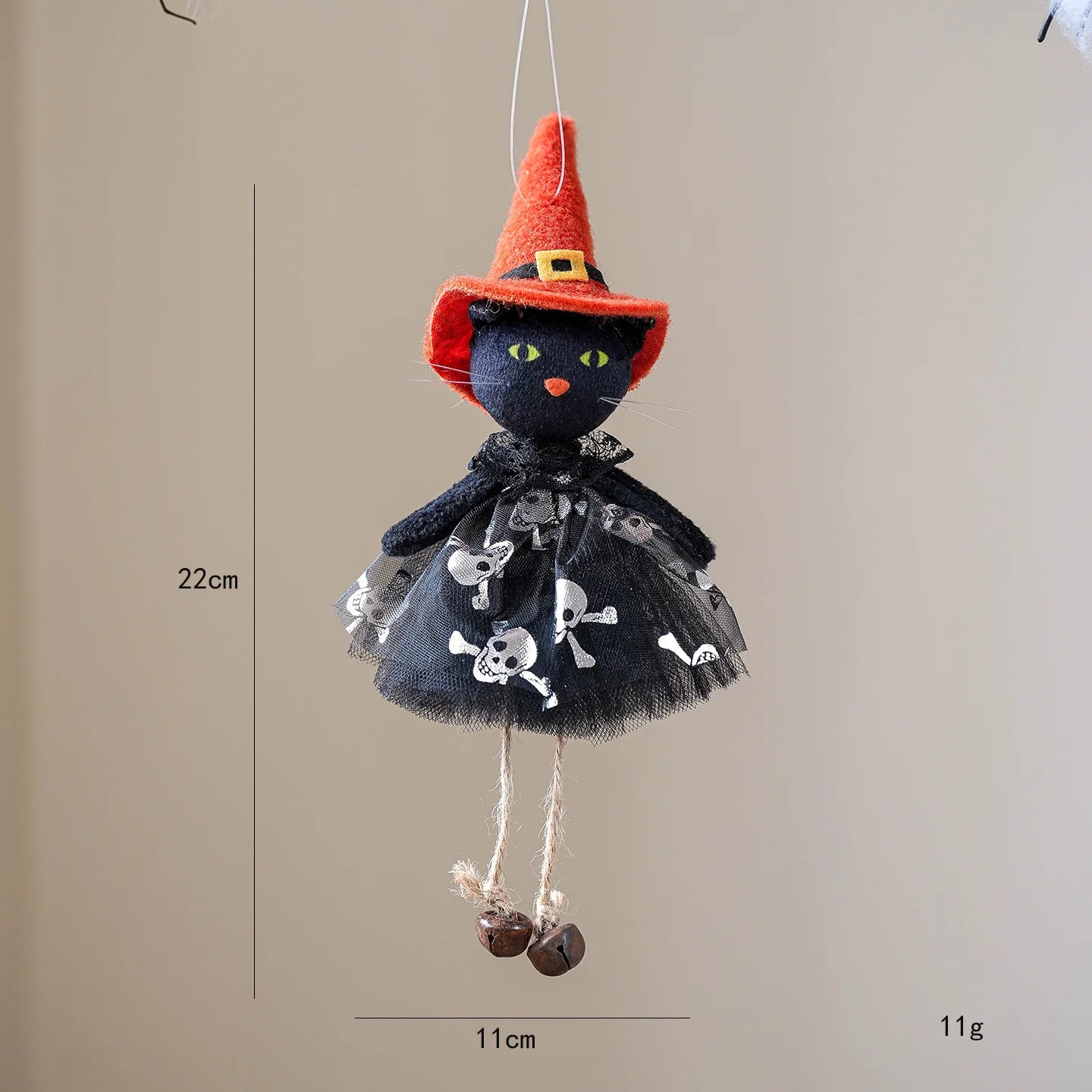 Halloween Pendants: Cat, Witch & Pumpkin