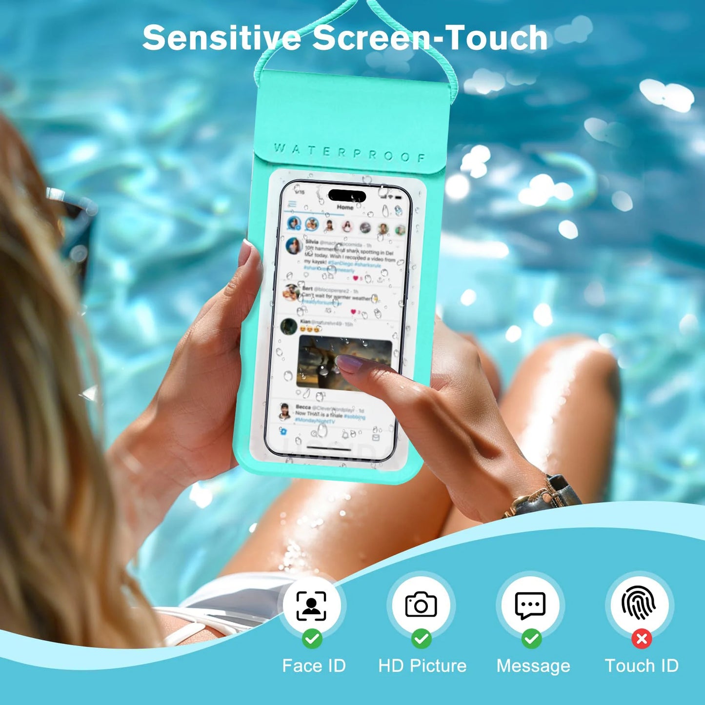 Universal Waterproof Mobile Case – IPX8 Underwater Pouch for All Phones