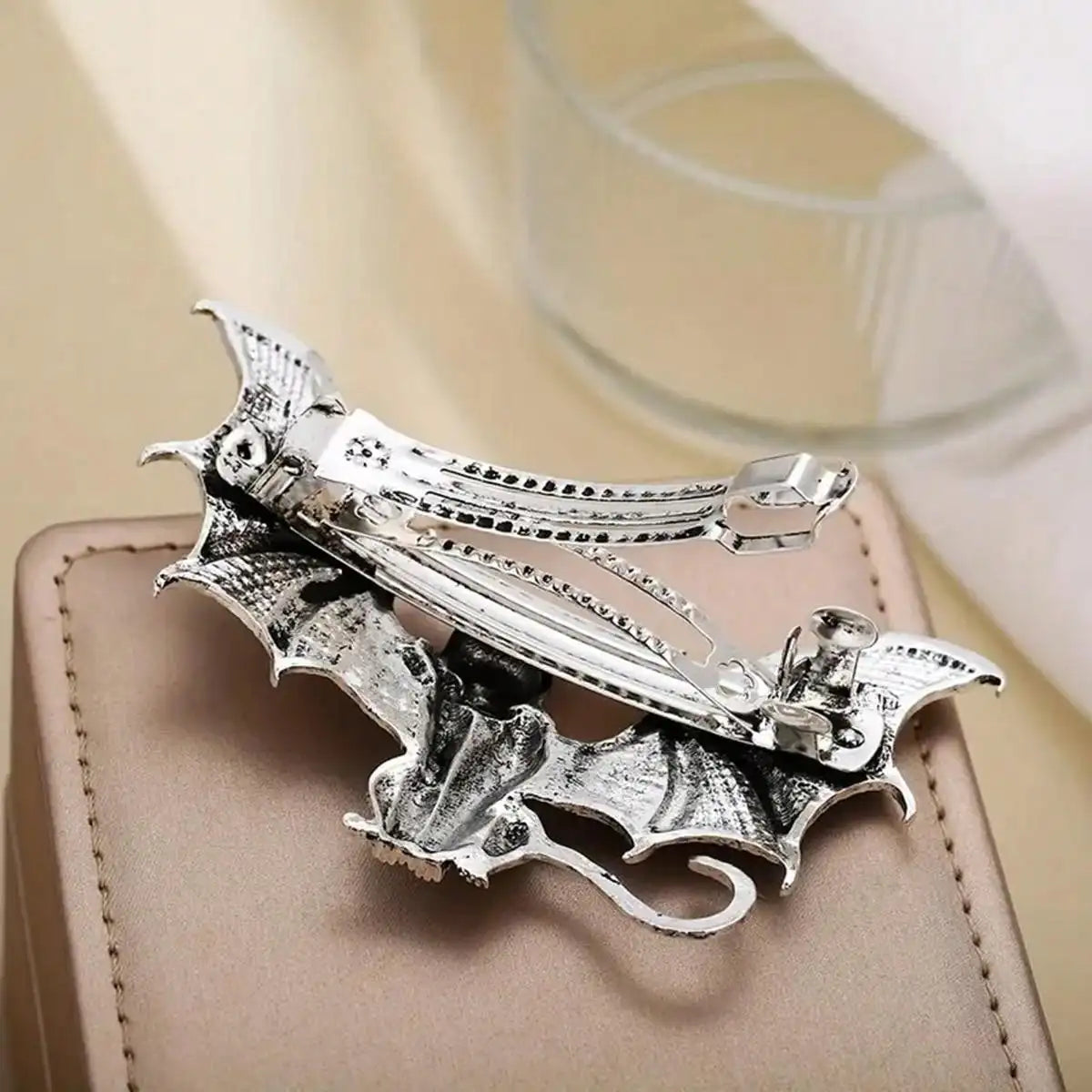 Gothic Bat Cat Hair Clip