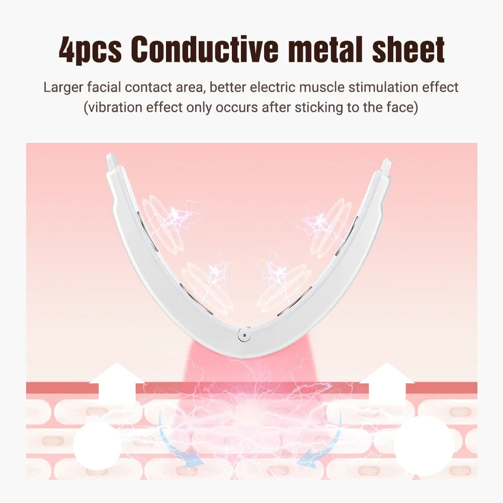 5-in-1 Face Lifting Massager – Double Chin Reducer with Remote Control