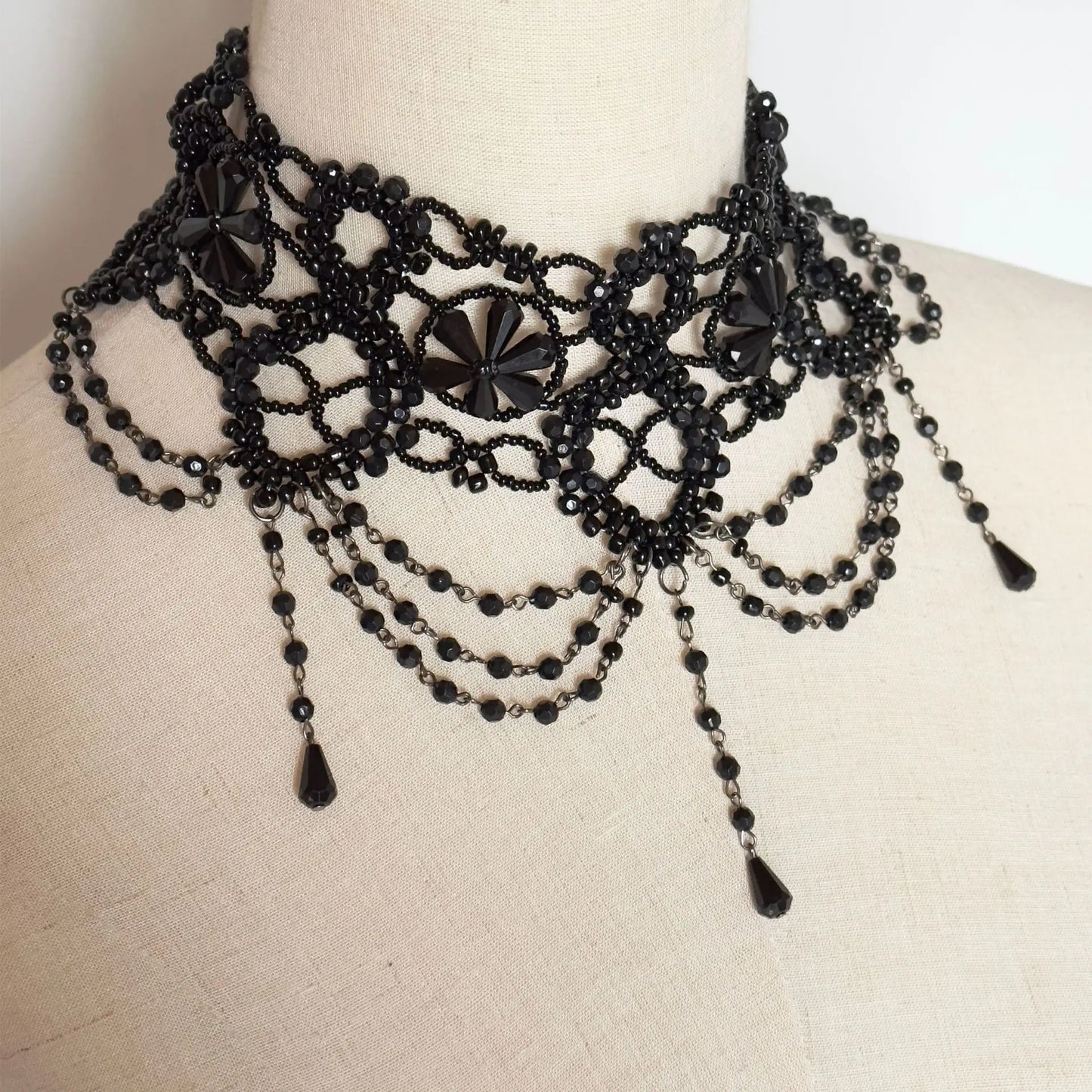 Gothic Victorian Tassel Choker – Unleash Your Dark Elegance