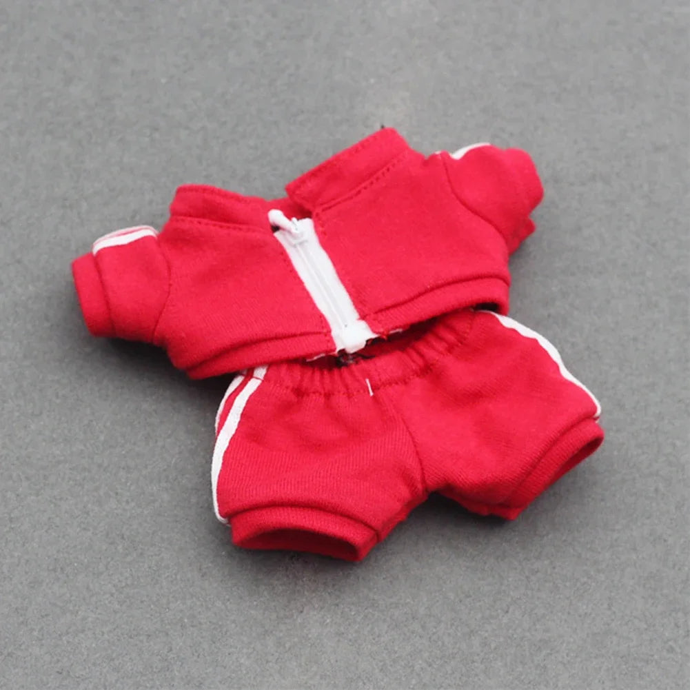 Labubu 17cm Doll Outfit – Tennis Sportswear Set with Cap, Shoes & Racket