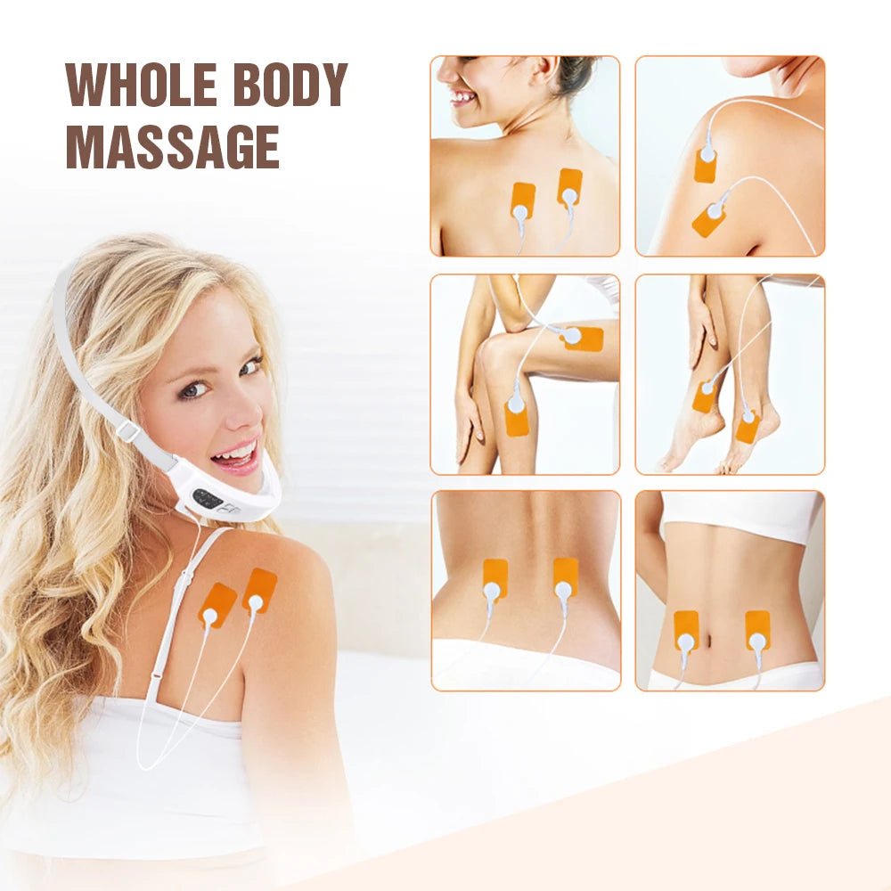 5-in-1 Face Lifting Massager – Double Chin Reducer with Remote Control