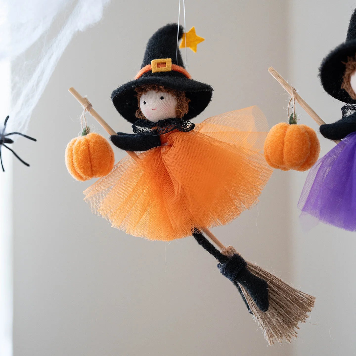 Halloween Pendants: Cat, Witch & Pumpkin