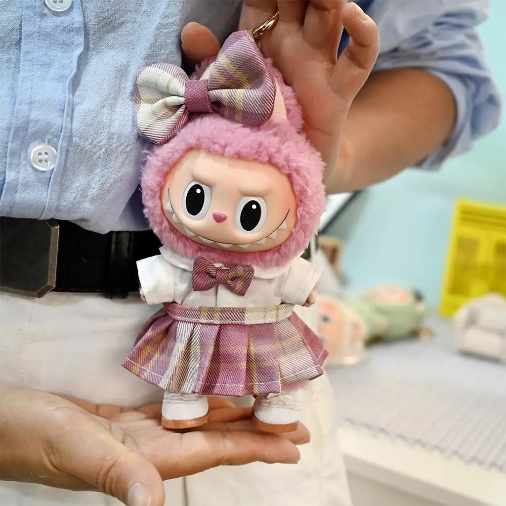 Labubu 17cm Doll Outfit – Sweet Strap Skirt Dress (4 Colours)