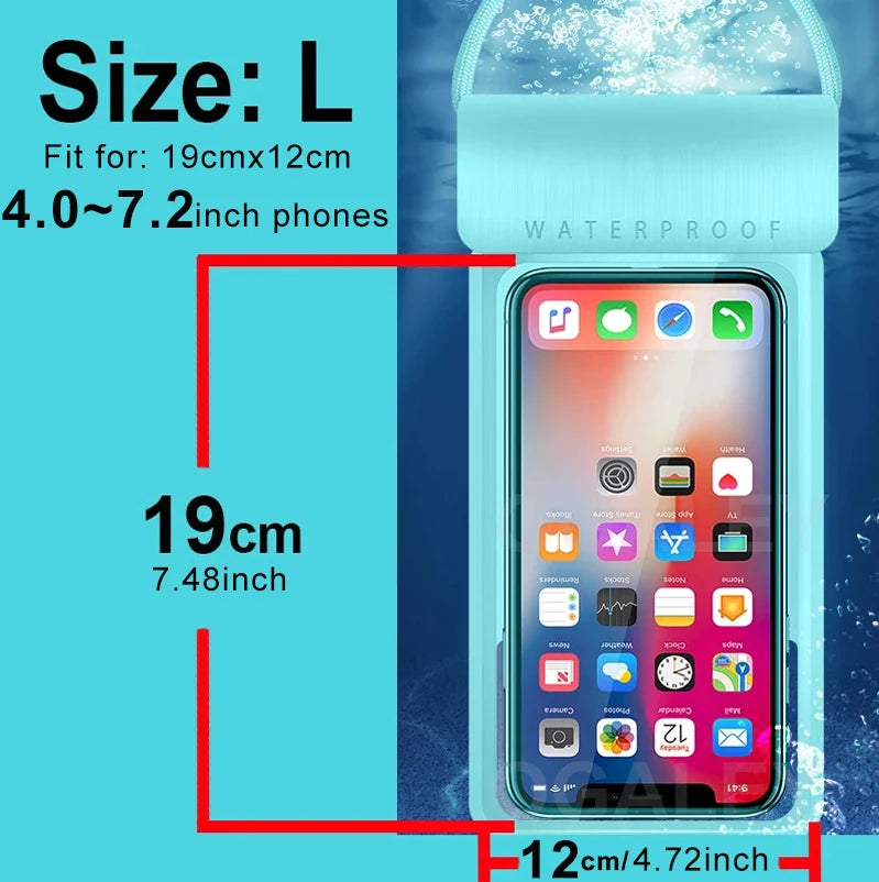 Universal Waterproof Mobile Case – IPX8 Underwater Pouch for All Phones