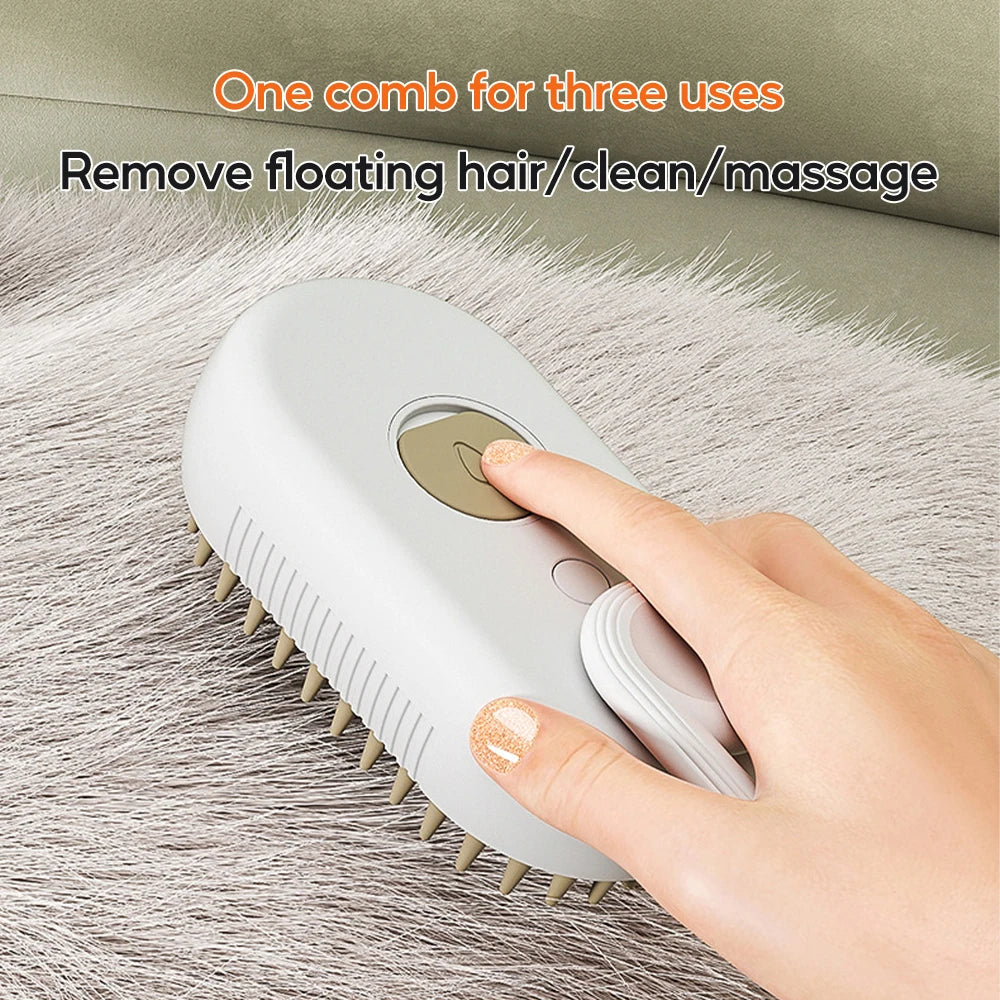Brosse de toilettage électrique 3 en 1 pour animaux de compagnie, épilation et massage pour chiens et chats