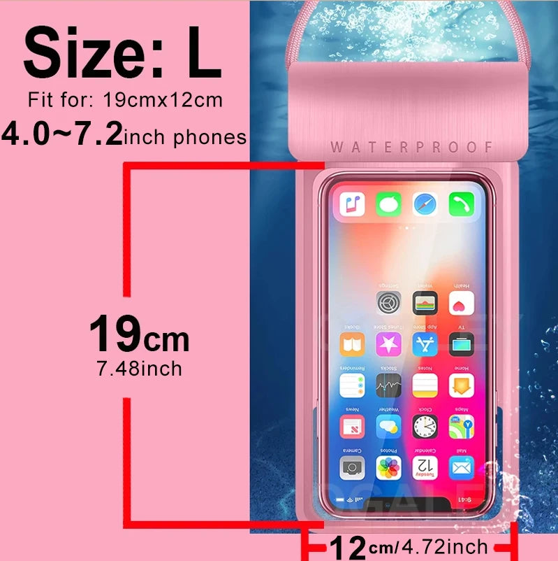 Universal Waterproof Mobile Case – IPX8 Underwater Pouch for All Phones