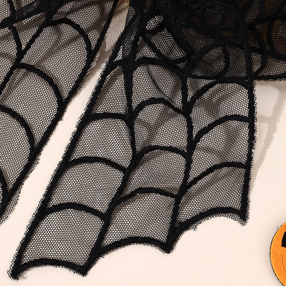 Barrettes chauve-souris effrayantes avec voile en dentelle – Glamour gothique pour Halloween