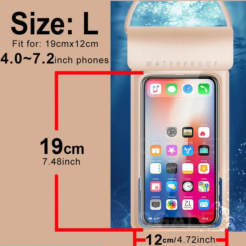 Universal Waterproof Mobile Case – IPX8 Underwater Pouch for All Phones