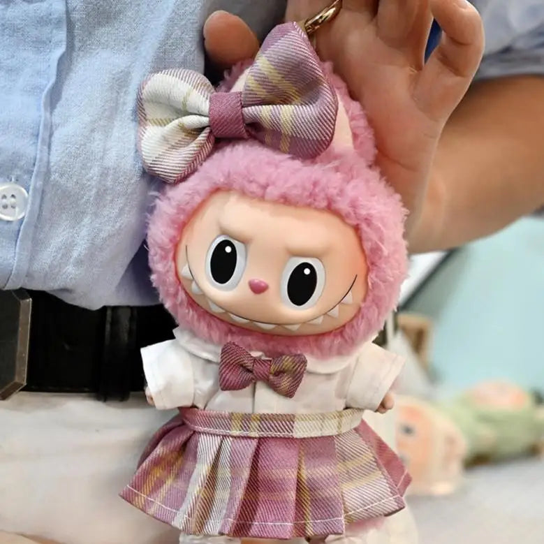 Labubu 17cm Doll Outfit – Sweet Strap Skirt Dress (4 Colours)
