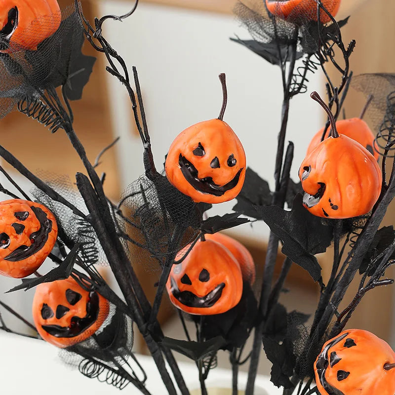 Rustic Pumpkin Bouquet – Haunted Table Centerpiece