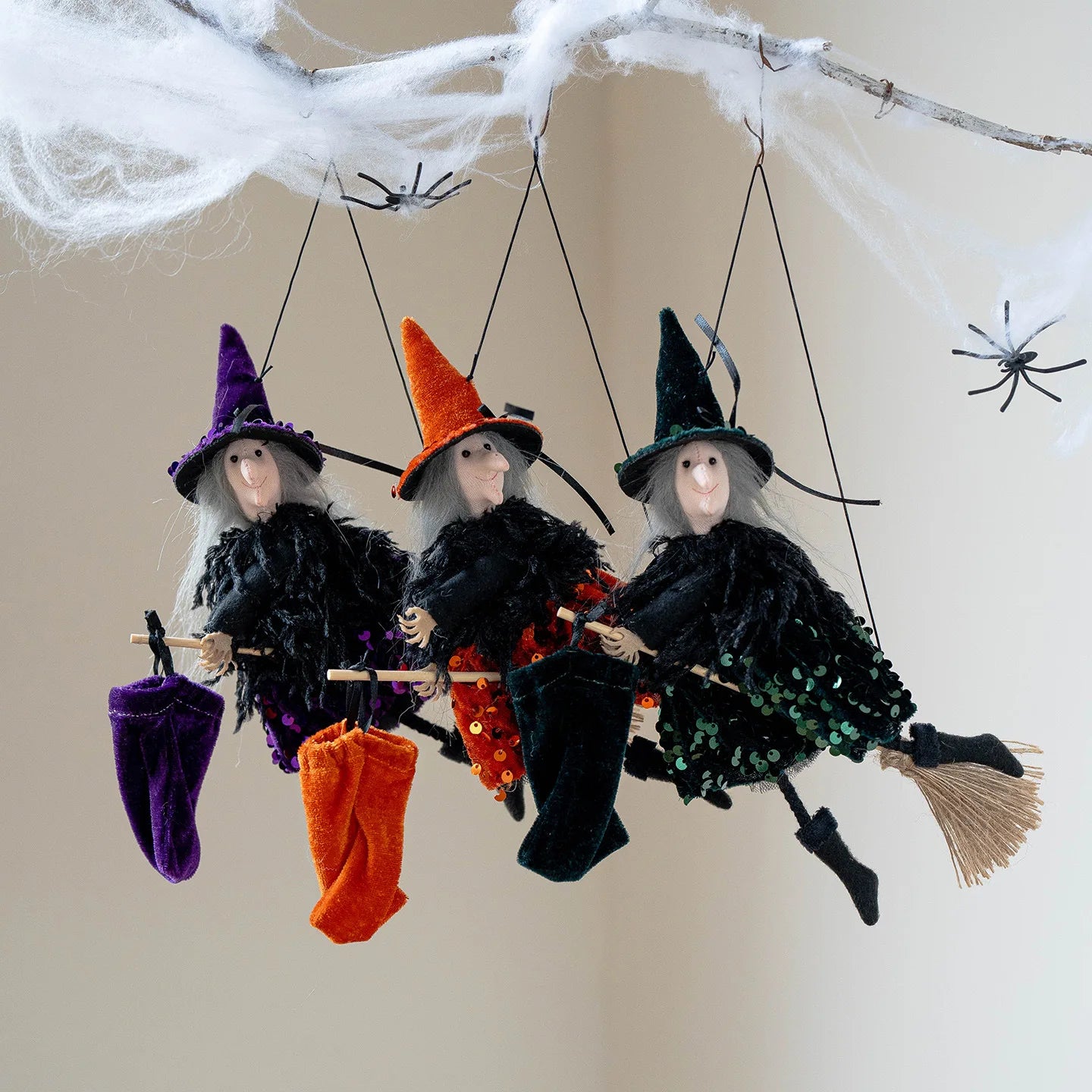Halloween Pendants: Cat, Witch & Pumpkin