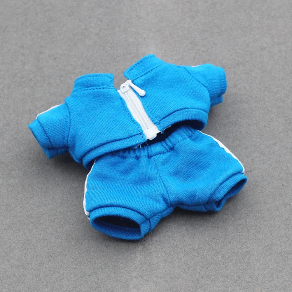 Labubu 17cm Doll Outfit – Tennis Sportswear Set with Cap, Shoes & Racket