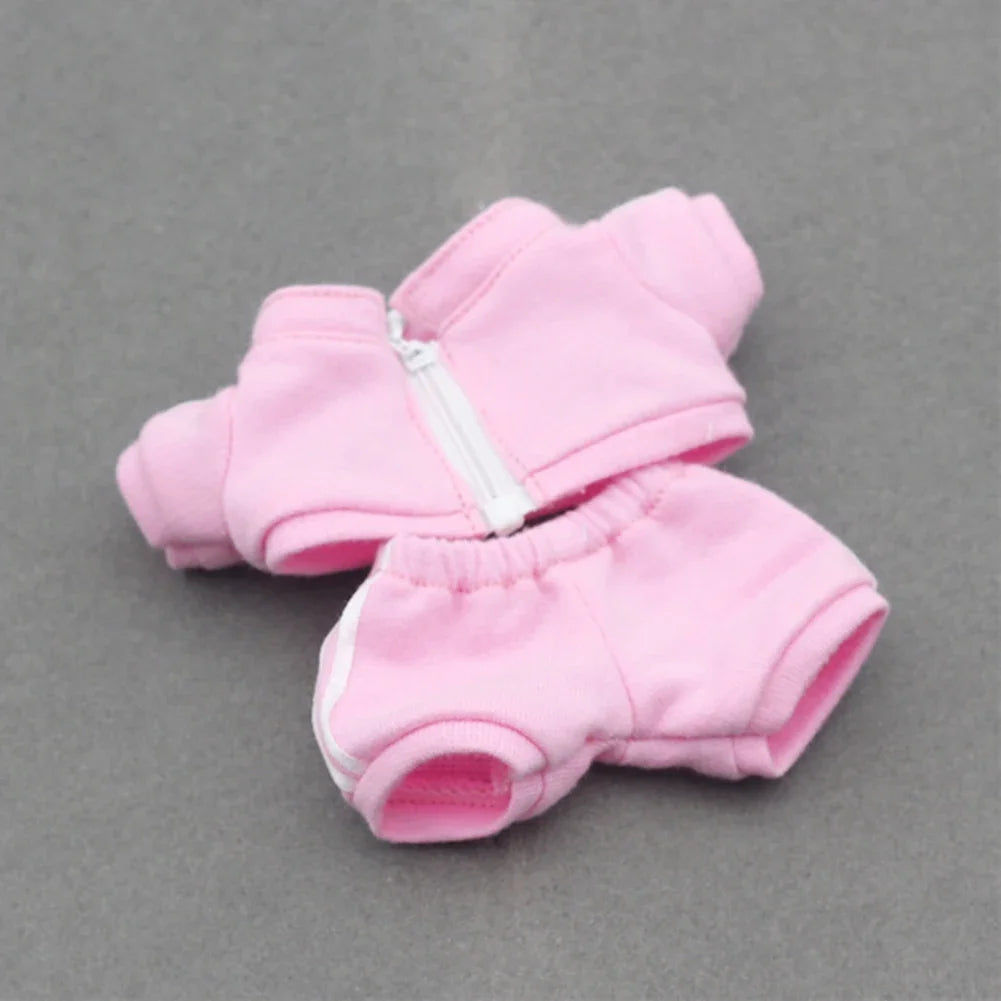 Labubu 17cm Doll Outfit – Tennis Sportswear Set with Cap, Shoes & Racket