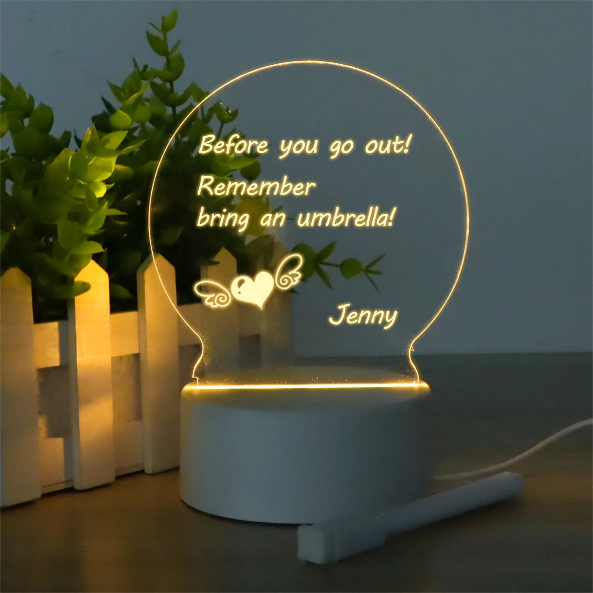 Tablero de mensajes LED regrabable con alimentación USB