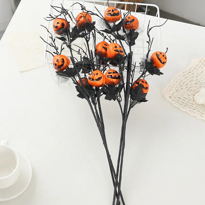Rustic Pumpkin Bouquet – Haunted Table Centerpiece