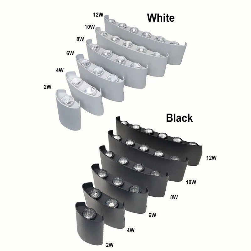 Apliques de pared LED Lámpara moderna para interior y exterior
