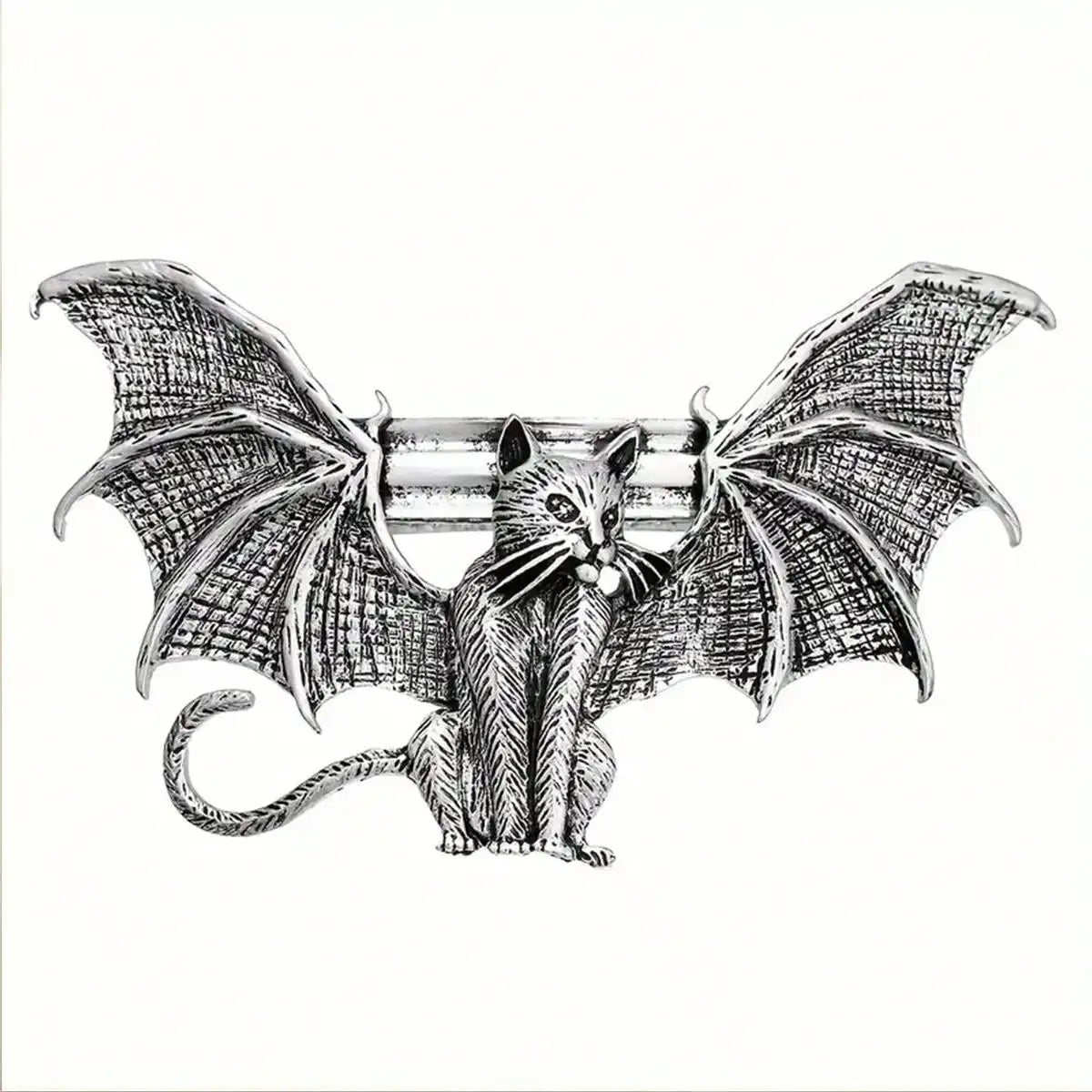 Gothic Bat Cat Hair Clip