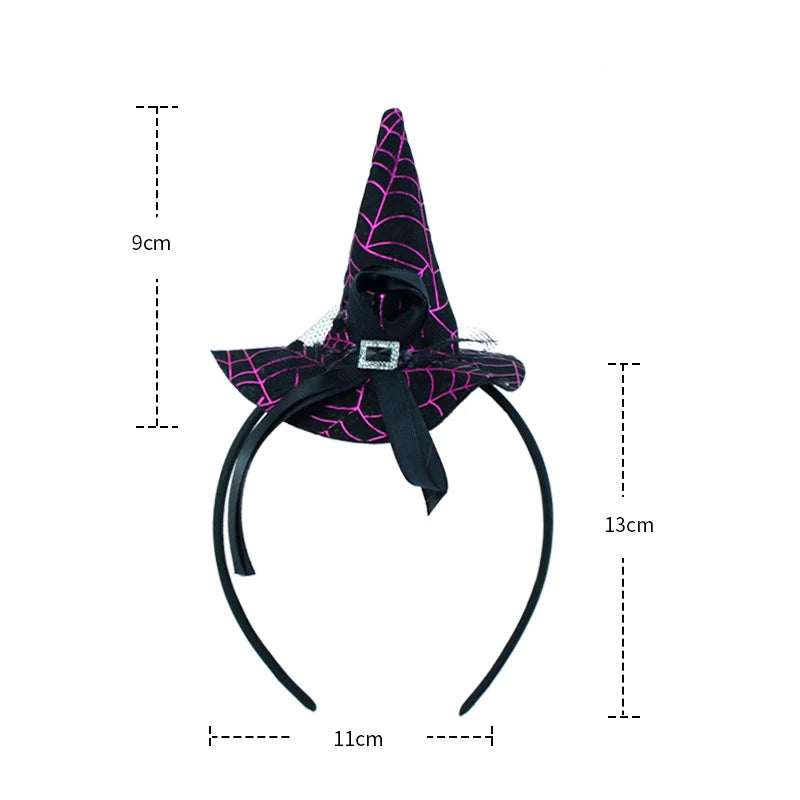 Pointed Witch Hat Hairband – Fun Halloween Costume Accessory
