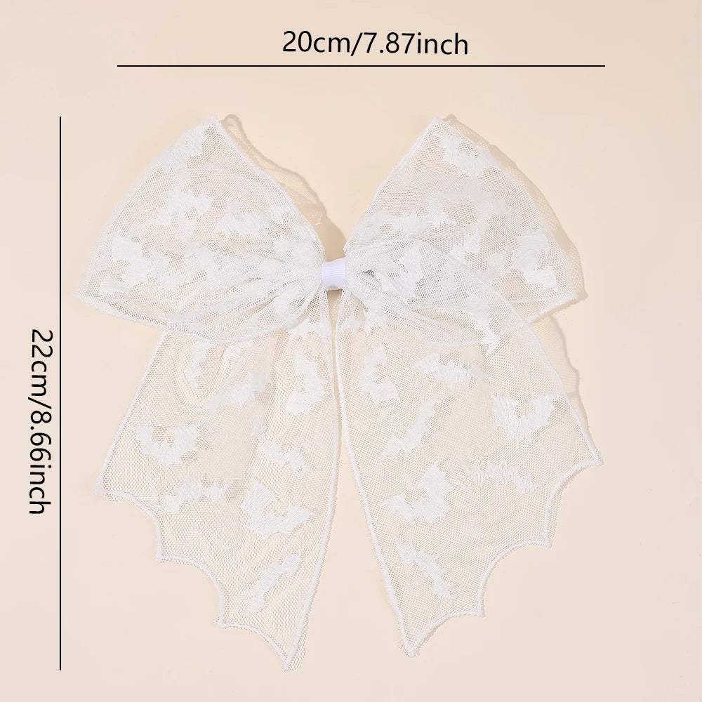 Barrettes chauve-souris effrayantes avec voile en dentelle – Glamour gothique pour Halloween