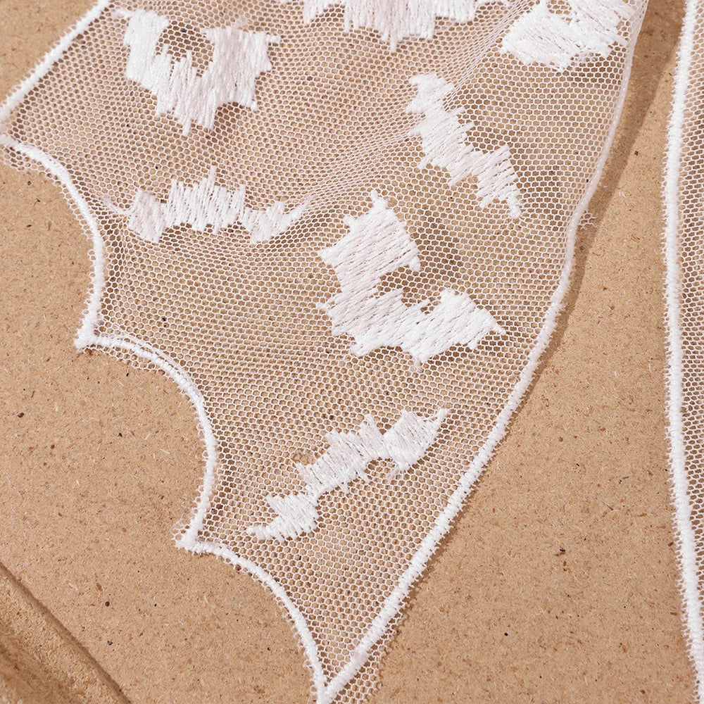 Barrettes chauve-souris effrayantes avec voile en dentelle – Glamour gothique pour Halloween