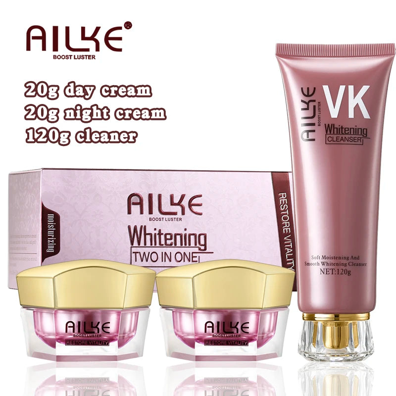 AILKE Collagen Face Cream – Anti-Wrinkle & Whitening Moisturiser -Hyaluronic Acid