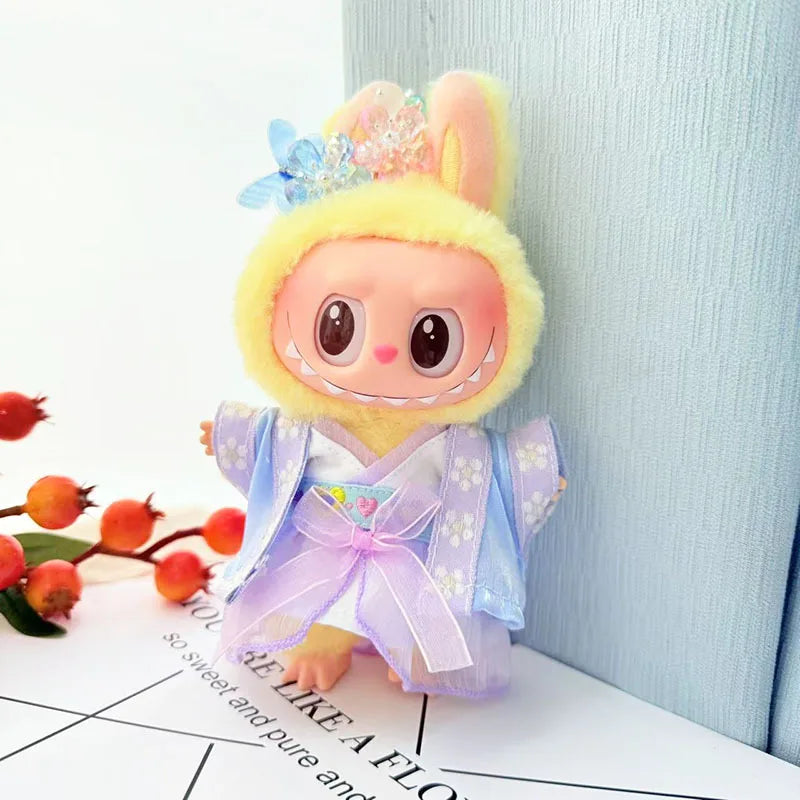 Stylish Chinese-Style Clothes for Labubu Dolls (15–17cm) – Accessories Collection