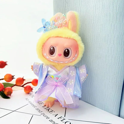 Stylish Chinese-Style Clothes for Labubu Dolls (15–17cm) – Accessories Collection