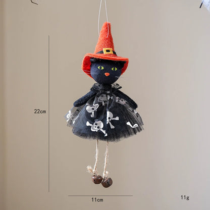 Halloween Pendants: Cat, Witch & Pumpkin