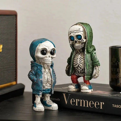 Cool Retro Skeleton Figurine – Personalise Your Space with Dark Charm