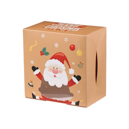 8/24 boîtes pliables assorties pour pommes et friandises de Noël