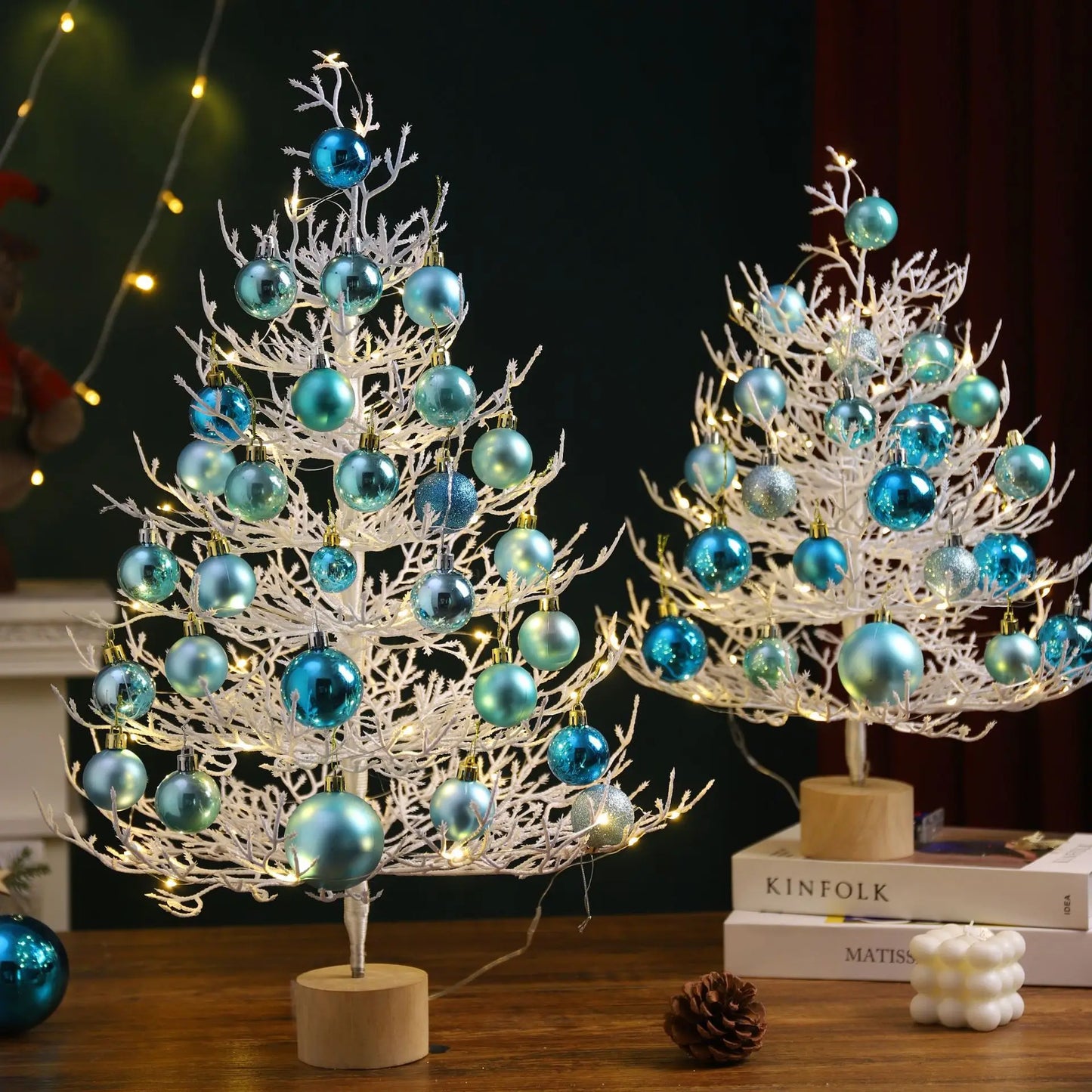 White Simulation LED Twig Christmas Tree