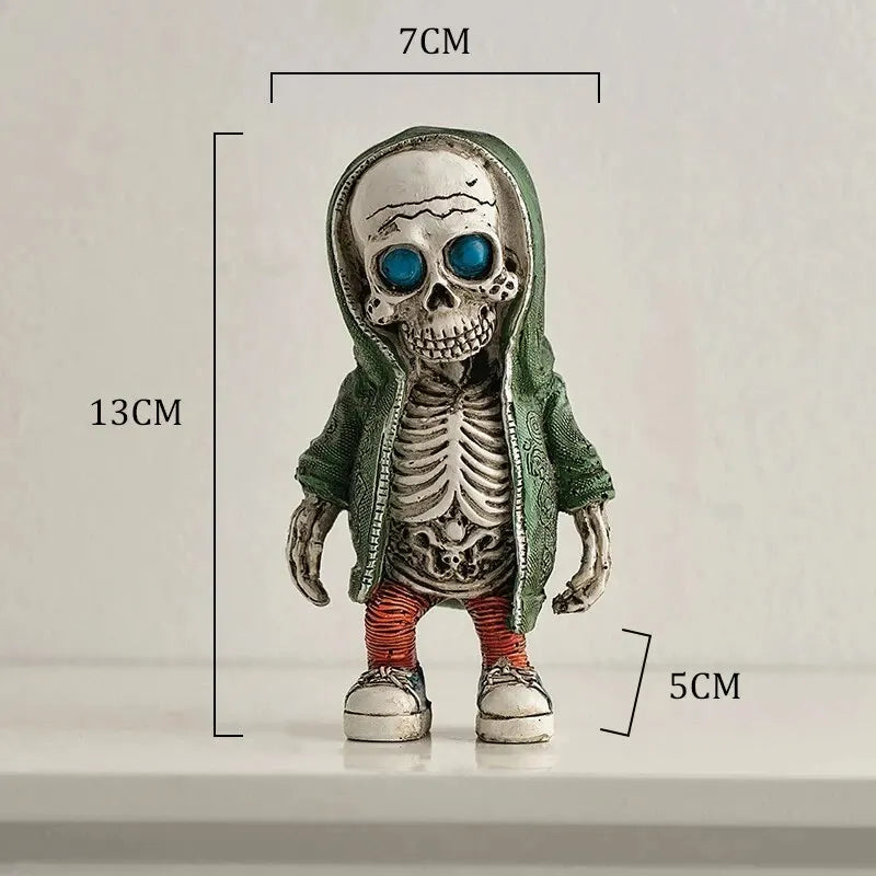 Cool Retro Skeleton Figurine – Personalise Your Space with Dark Charm