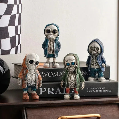 Cool Retro Skeleton Figurine – Personalise Your Space with Dark Charm