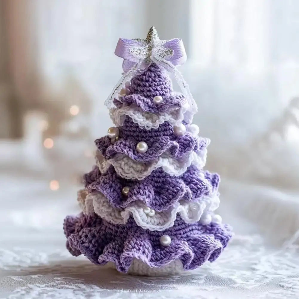 Unique Christmas Ornament: Premium Crochet Tree - Ideal Gift and Cosy Home Accent