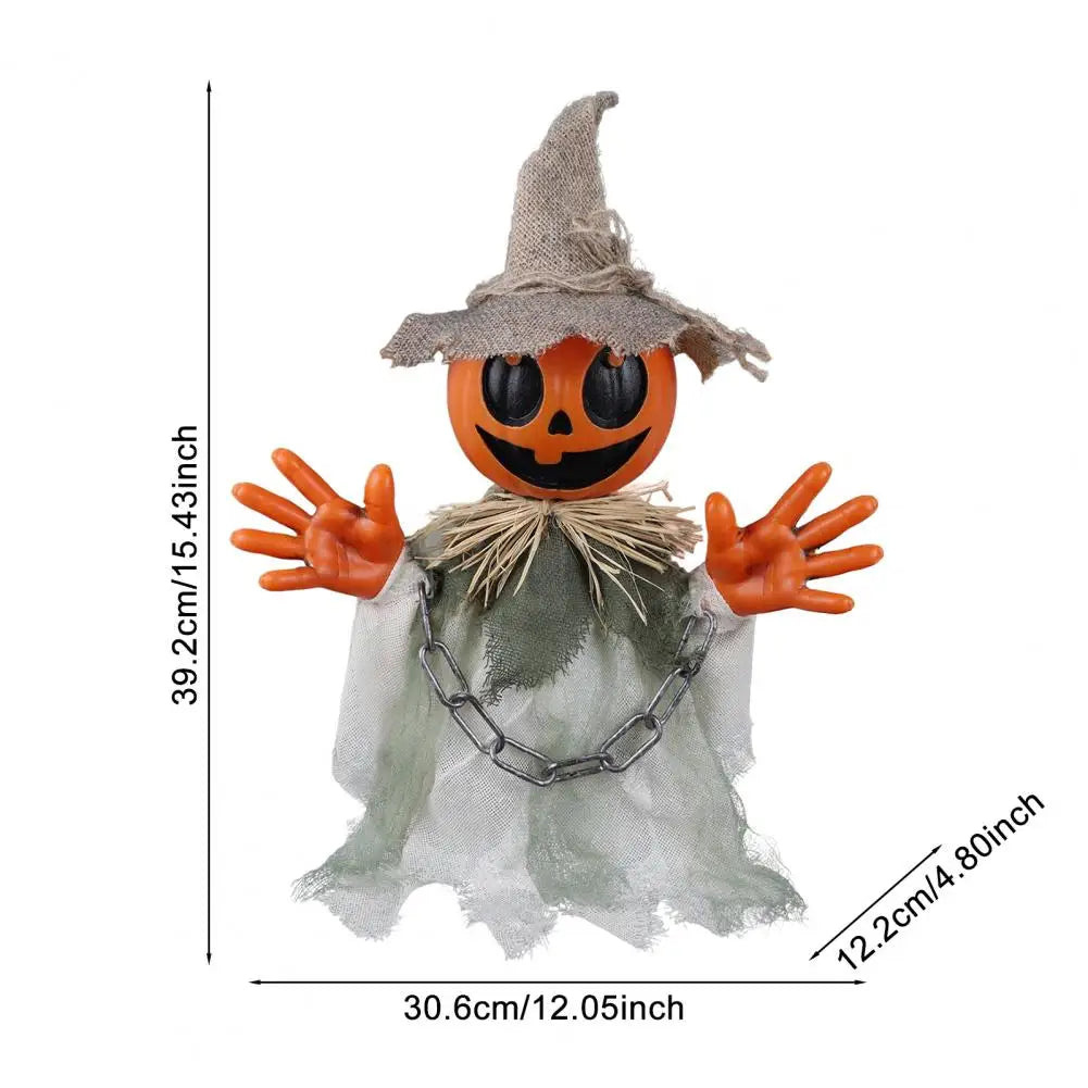 Animated Halloween Pumpkin Specifications - 16" Motion Sensor Ghost | Technical Details View