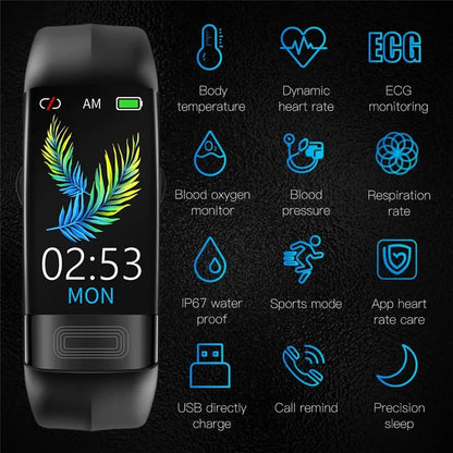Advanced ECG+PPG Fitness Smartwatch – All-in-One Health Tracker for Men & Women