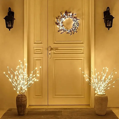 Design nordique : guirlandes lumineuses chaleureuses et festives de 72 cm pour la maison