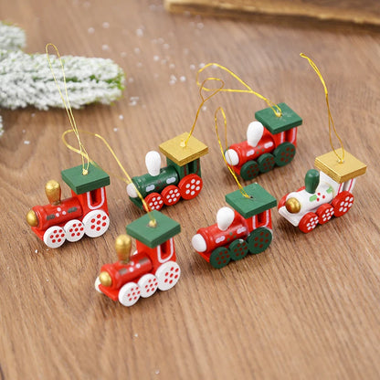 Ensemble de mini pendentifs en bois - Trains et figurines (6/10/16 pièces)