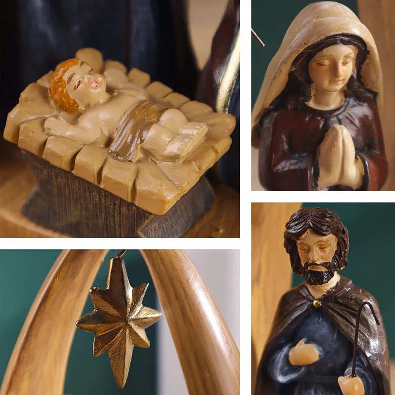 Luxury 20cm  Nativity Sculpture in Resin