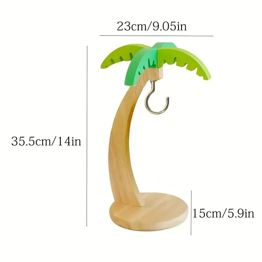 Banana Wooden Holder with Banana Tree Design (35.5 cm)