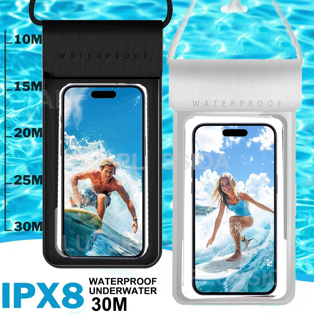 Universal Waterproof Mobile Case – IPX8 Underwater Pouch for All Phones