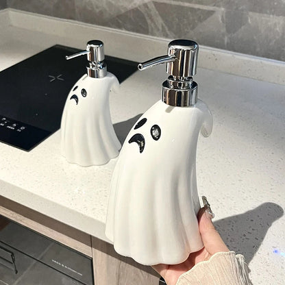 Ceramic Soap Dispenser – Large Capacity Halloween-Themed Bathroom Decor