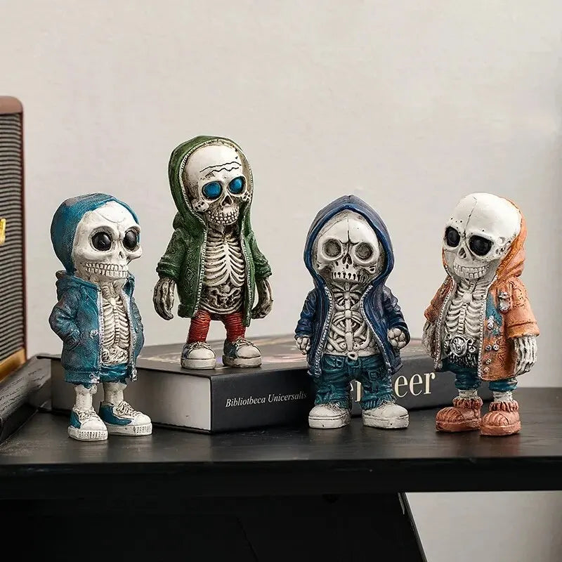 Cool Retro Skeleton Figurine – Personalise Your Space with Dark Charm
