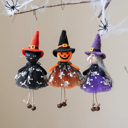 Halloween Pendants: Cat, Witch & Pumpkin