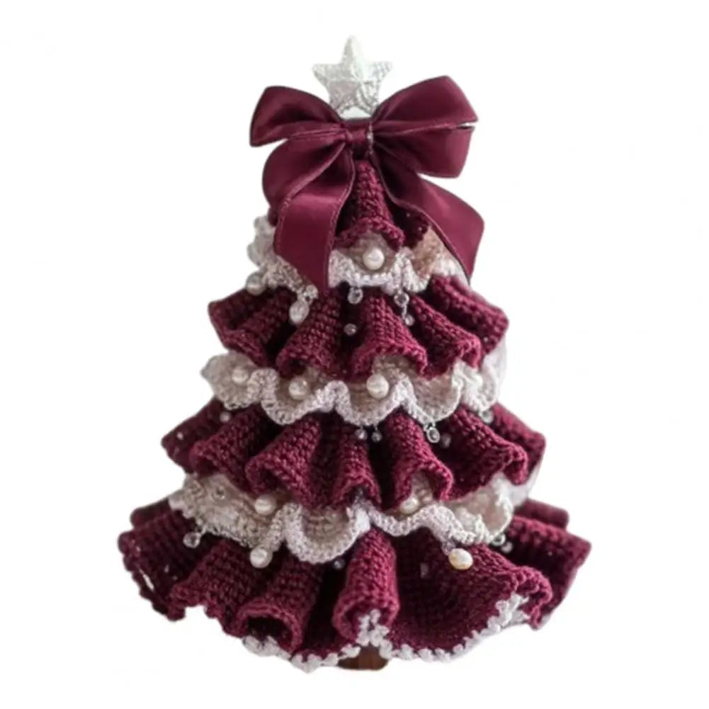 Unique Christmas Ornament: Premium Crochet Tree - Ideal Gift and Cosy Home Accent