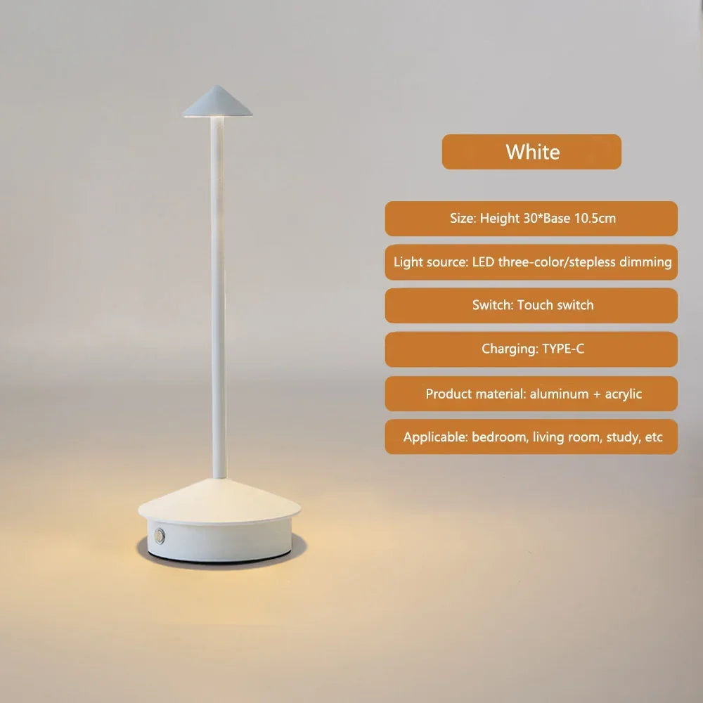 Lampe LED minimaliste : variateur tactile 3 couleurs pour créer une ambiance